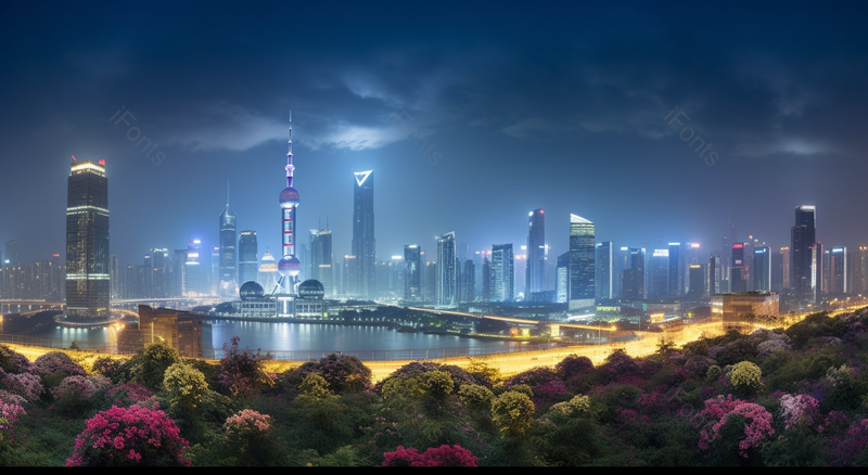 摩天大楼城市夜空天际线夜景实拍摄影图,高清,摄影图,摄影图片,图片大全,摄影图免费下载